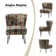 Chaise d'appoint en polyester de 26 po de large Gael