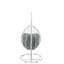 Chaise suspendue en tissu et osier Simona-114271883-114271884