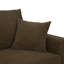 Canapé deux places Oliver de 175 cm de large, recouvert de tissu texturé, avec 2 coussins décoratifs et des pieds robustes en plastique.-1214748853