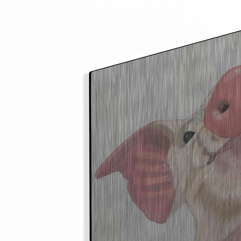 «Buster» par Ashley Justice, art mural en métal, H 24 po x l 24 po