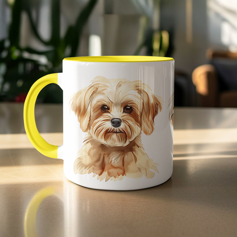 Mug, 2, Yellow
