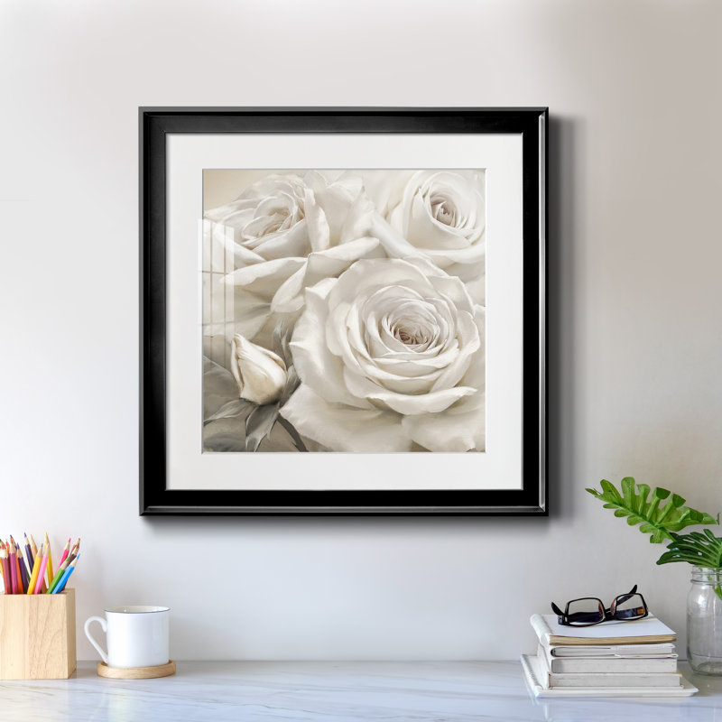 Dreamy I Trio - Cadre photo, reproduction d'art sur papier, H 30,5 po x l 30,5 po x P 1,5 po, Cadre noir