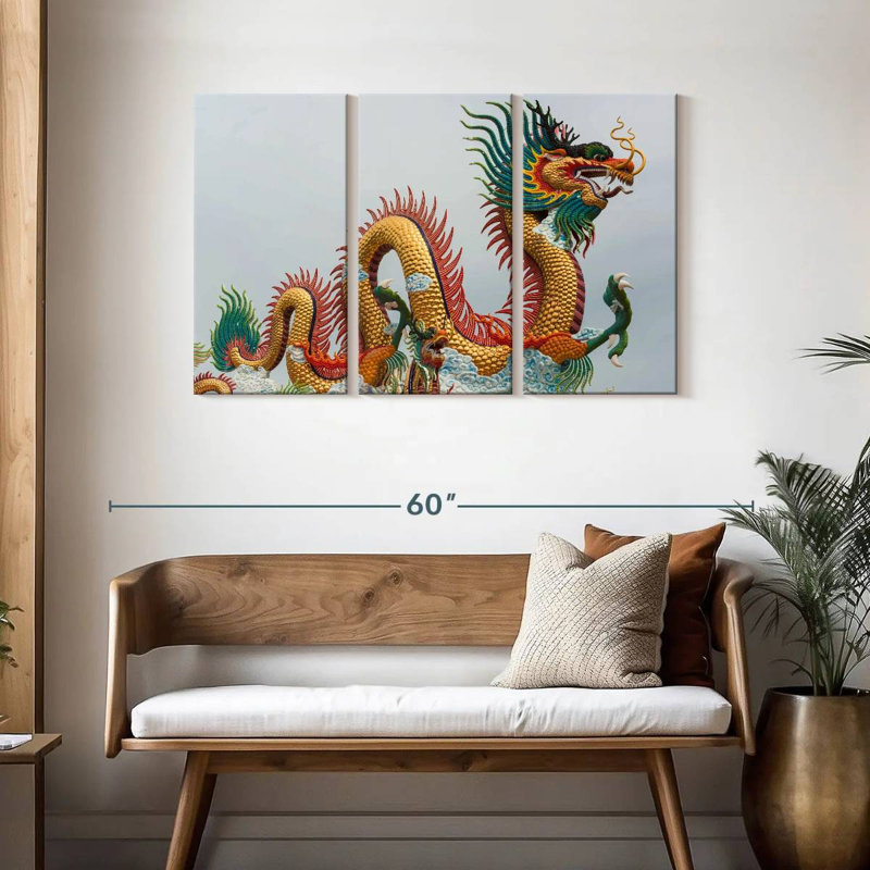 Kelan Korean Dragon, 28" H x 45" W
