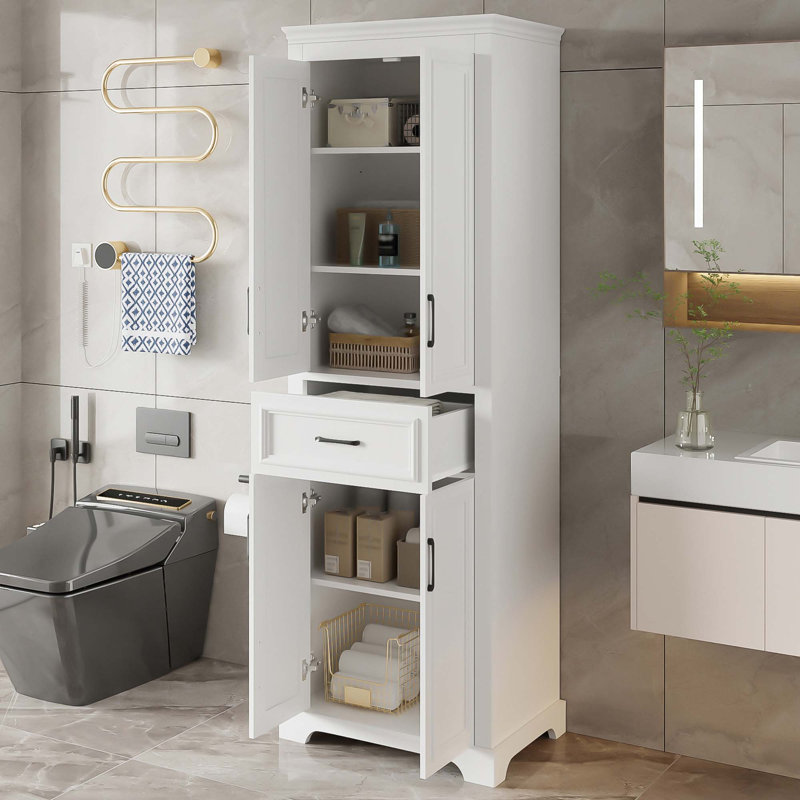 70.8" Freestanding Bathroom Vanity With Adjustable Shelves
