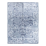 Overdyed One-of-a-Kind 9' 2" x 12' 2" Hand Knotted Area Rug