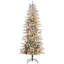 Sapin de Noël artificiel de 2,3 m (7,5 pi) pré-illuminé, recouvert de neige floquée, 850 extrémités de branches, 350 lumières jaune chaud transparentes, ouverture automatique et ampoules de rechange pour la décoration intérieure des fêtes