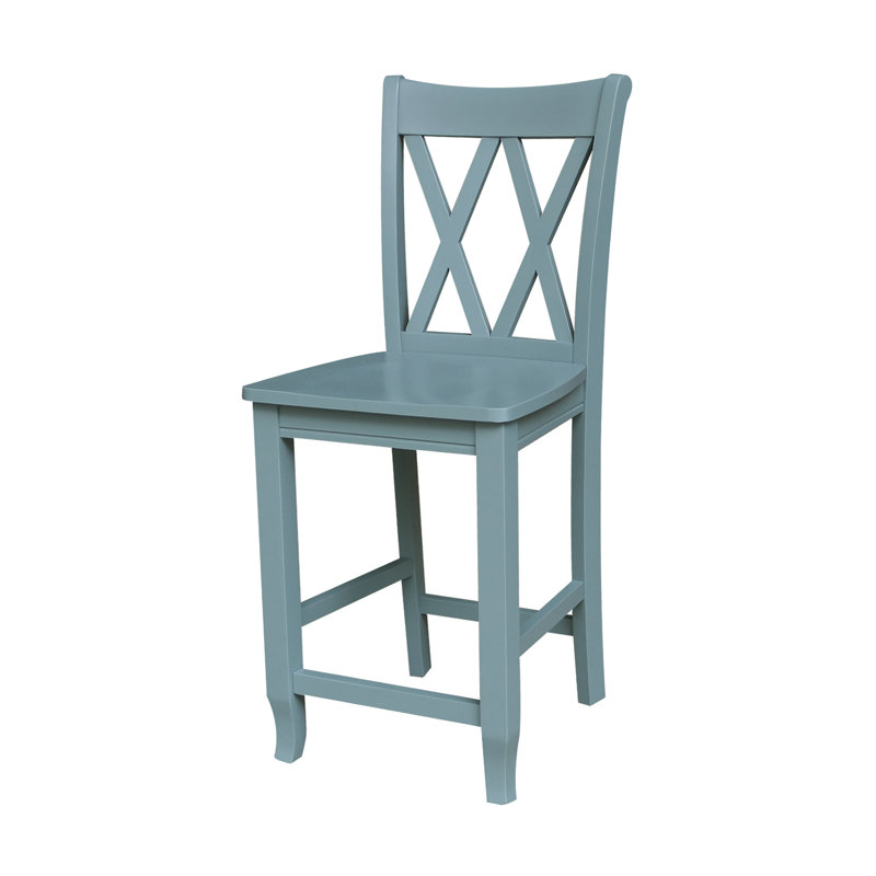 Solid Wood Counter Stool with Solid Wood Frame