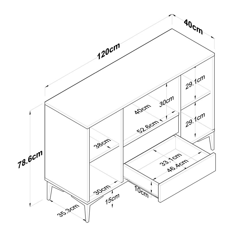 Deriel Standard Accent Cabinet