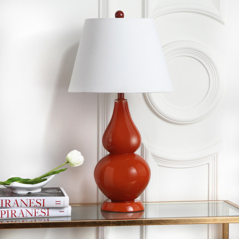 Moriarty Ceramic Table Lamp, Blood Orange
