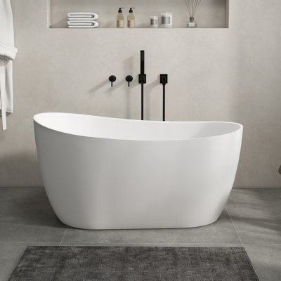 Baignoire de trempage autoportante en résine 51 po