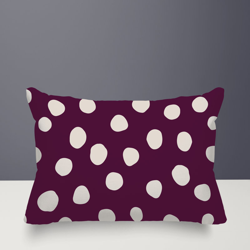 Coussin lombaire réversible intérieur / extérieur Sofi Minimalist, H 18 po x l 25 po, Purple