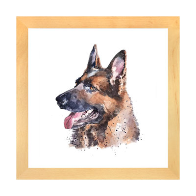 " German Shepherd I " by EdsWatercolours