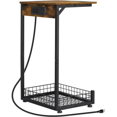 Whittmore End Table and Built-In Outlets