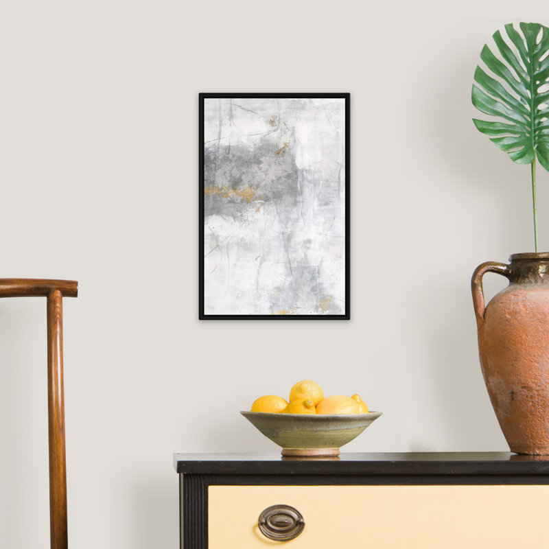 «Cool Silver I», reproduction sur toile, H 20 po x l 14 po x P 1,75 po, Cadre flottant noir