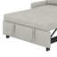 Canapé-lit escamotable avec dossier ajustable, poches de rangement, 2 coussins moelleux, ports USB-1699394327