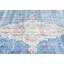 Tapis oriental bleu unique 7X9 One-of-a-Kind