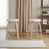 Beige Seat/ Oak Frame