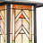 11.75"H Brough Bronze Terracotta Stained Glass Outdoor Lantern