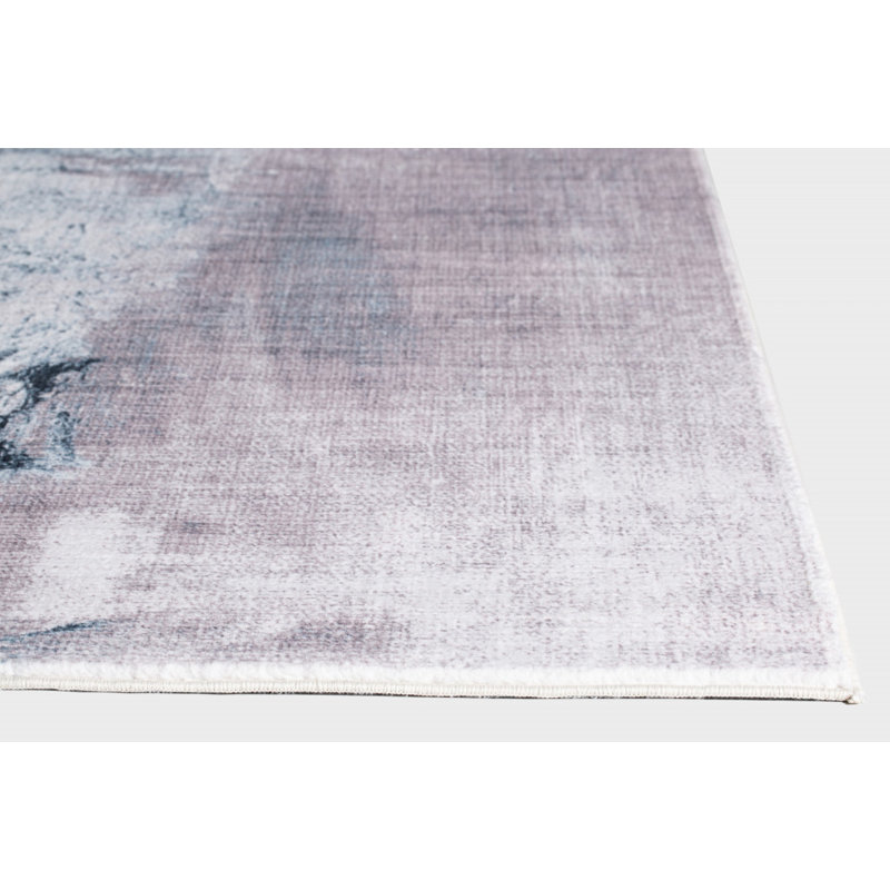 Tapis abstrait sable 8 pi x 10 pi Dhurrie