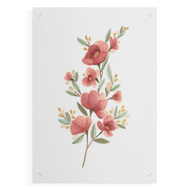 Wildflower Sprig III - Impression sur toile seulement - NON-CADRE, H 48 po x l 32 po