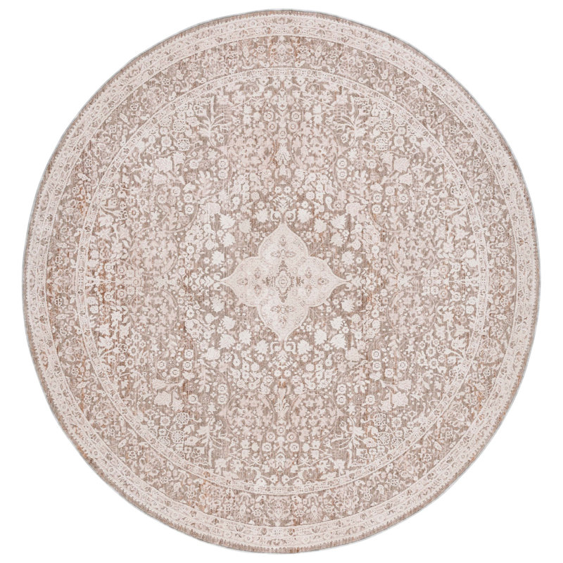 Serlin Willow Performance Oriental Rug, Round 6'3"