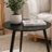 Xander Black Triangular Solid Wood End Table