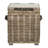 Merlie Rattan Storage Trunk - Square Kubu Wicker Basket with Lid, Living Room Organization