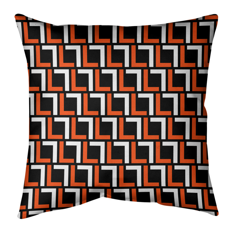 Housse de coussin Cincinnati Football Luxury, 20 po X 20 po, Brun / Noir, Polyester sergé