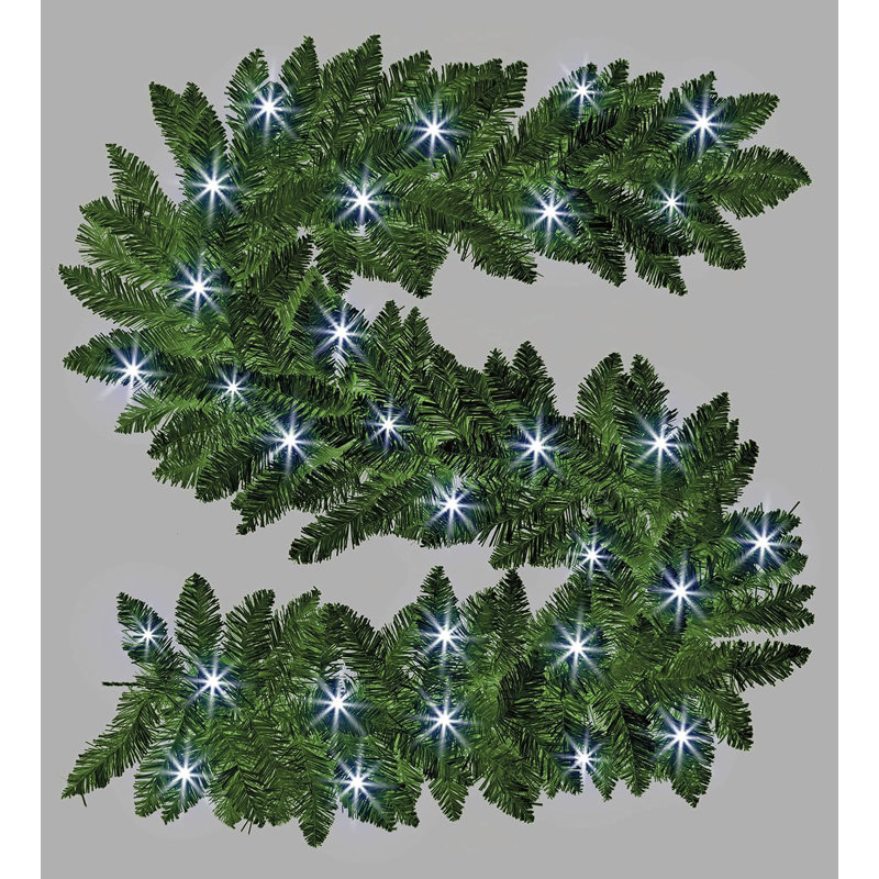 Faux Lighted PVC 78.74cm Christmas Wreath