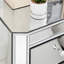 3-Drawer Mirrored Nightstand Bedside Table, Modern End Side Table, Mirrored Nightstand, Mirrored Side Table