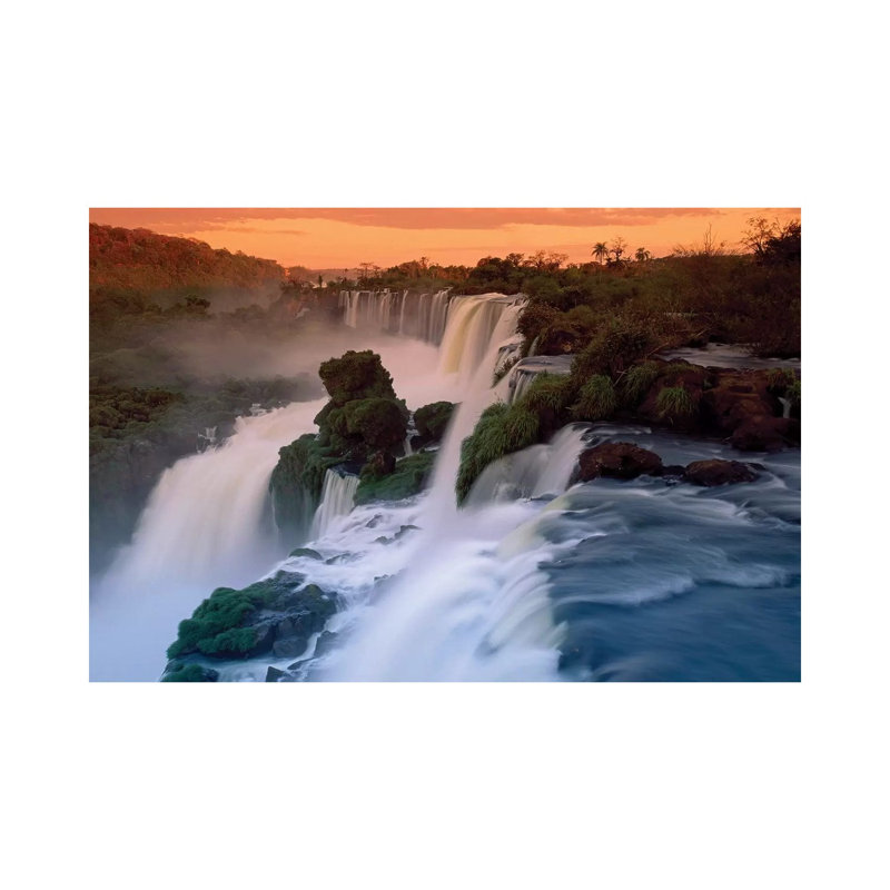 Cascades Of The Iguacu Falls, The World's Largest Waterfalls, Iguacu National Park, Argentina by Thomas Marent - Wrapped Canvas Print