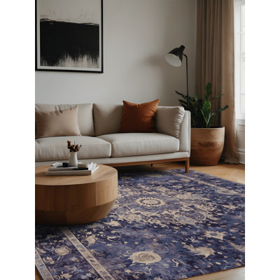 Tapis mauve lavable à la machine