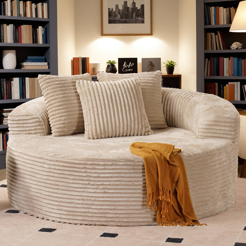 Méridienne Seren, Beige / crème / ivoire