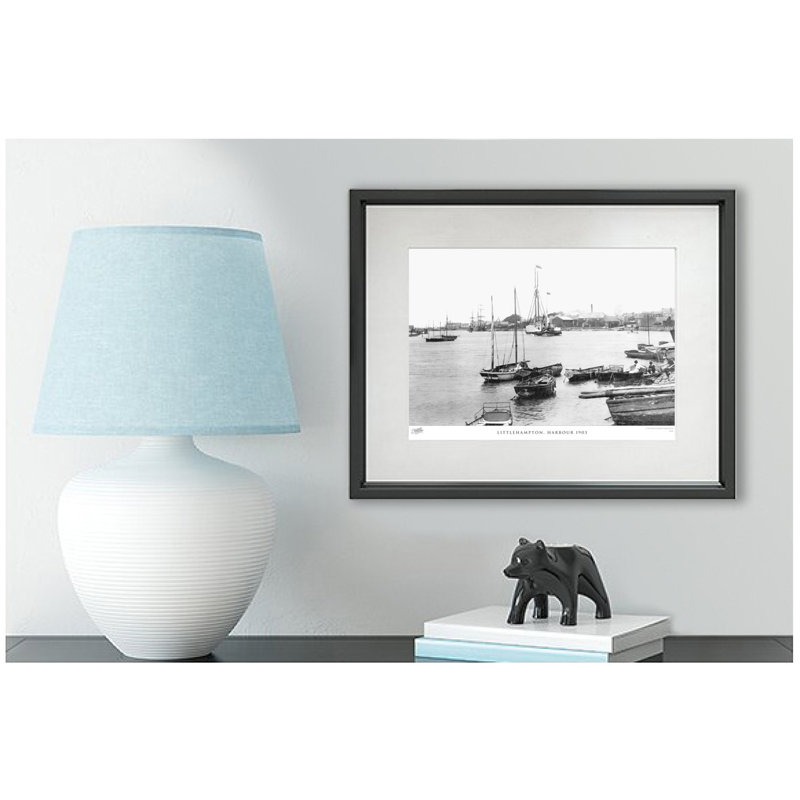 Littlehampton, Harbour 1903 by Francis Frith - Single Picture Frame Print, 45cm H x 60cm W x 2.3cm D
