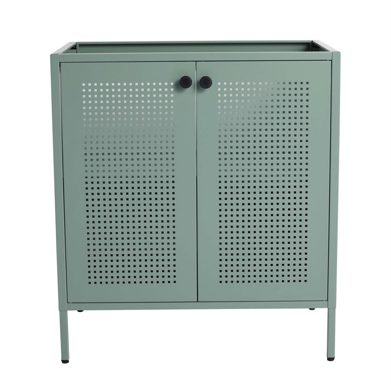 Meuble-lavabo autoportant de 30 po Vaile, tablettes réglables, Vert menthe