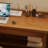 Brown Rectangular Solid Wood with 2 drawers desk