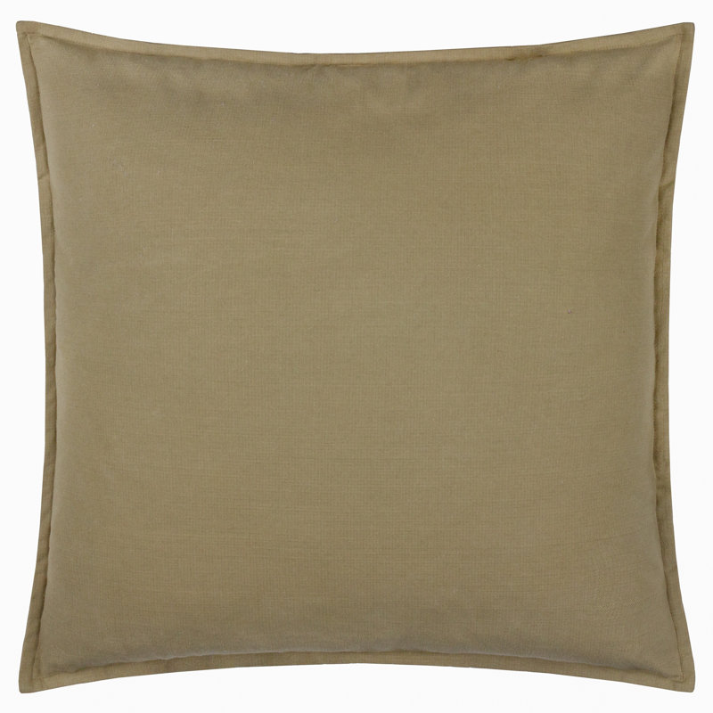 Slub Cotton Square Cushion, Feather, Green