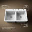 Riverby 33 In. Top-Mount Double-Bowl Kitchen Sink-1035019176-1017940970-1017940968