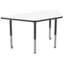 Table d'activité trapézoïdale effaçable à sec avec pieds réglables-99093464-99093466-120150982