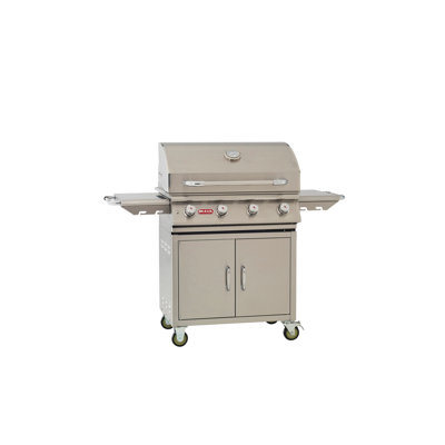 Bull Outdoor Products 4 Burner Freestanding Natural Gas Lonestar Grill with Cabinet
