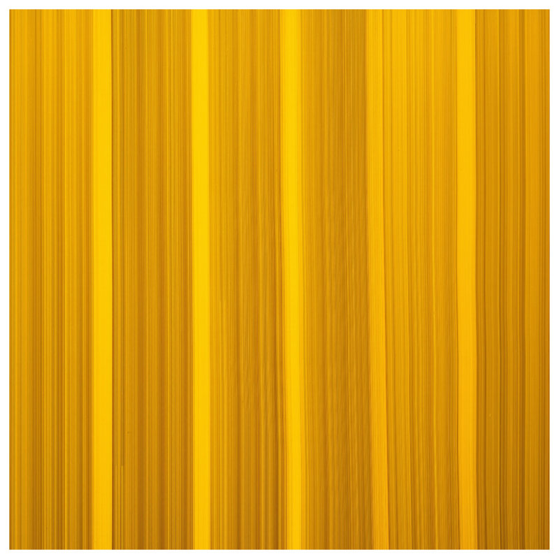 Tapis de bain jaune à rayures verticales, L 34 po x L 21 po