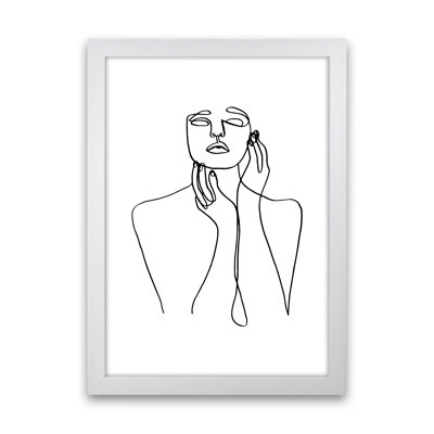 Touching Face With Hand's - Print