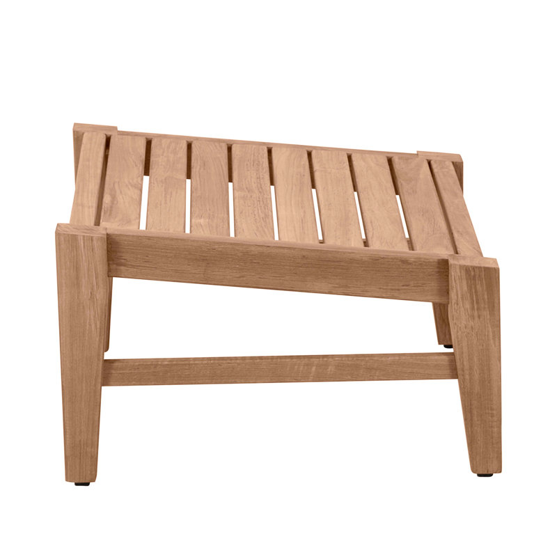 Croquet Teak Ottoman, Croquet Teak #4 Natural Teak
