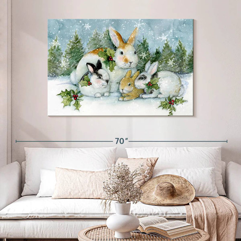 Enchanted Bunnies I, 32" H x 48" W