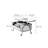 Oval-shaped adjustable mobile coffee table