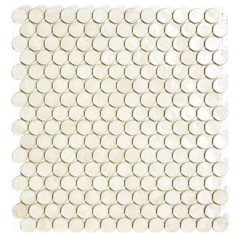Chestnut 1 6/8" Barrels Glass Mosaic