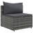 Latitude Run® 6 Piece Patio Lounge Set With Cushions Black Poly Rattan-1948621830-1948621826