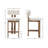 Modern Upholstered Solid Wood Bar Stool With Comfortable Backrest,Counter Stool With Sheet Metal Upholstery And Fixing Set Of 2-953766664