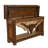 Solid Wood and Cowhide Lift Top Console