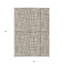Tapis intérieur lavable rayé beige et ivoire 5 pi x 8 pi